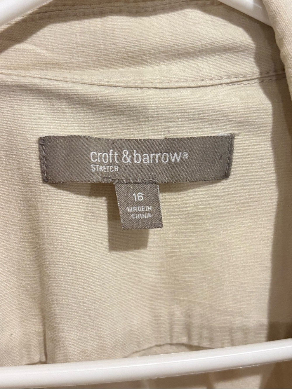 croft & barrow Cream Jean Jacket - Picture 2 of 3